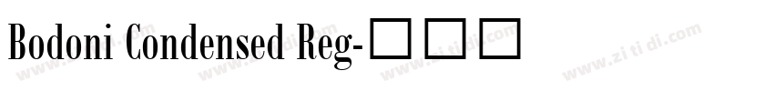 Bodoni Condensed Reg字体转换